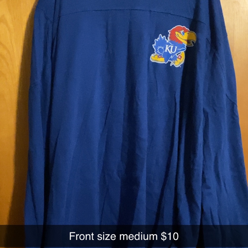 KU Women's Long Sleeve Tee - Blue